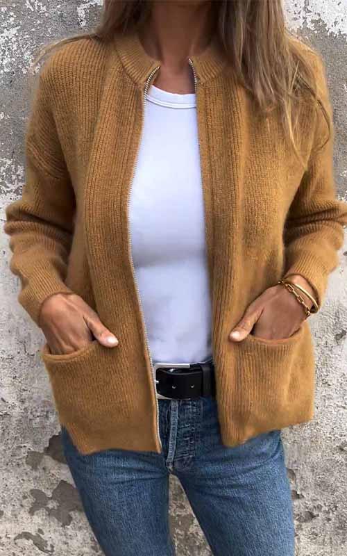 ModeGeist | Strickjacke für Den Eleganten Winter