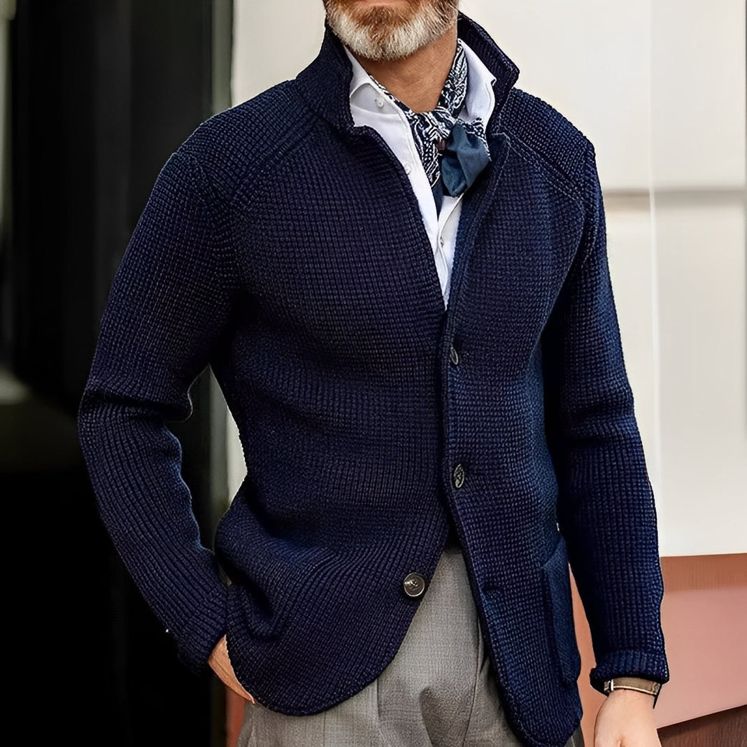 ModeGeist | Eleganter Strickcardigan für Herren