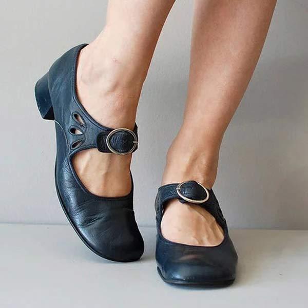 Beatrice Ledersandalen mit orthopädischer Schnalle