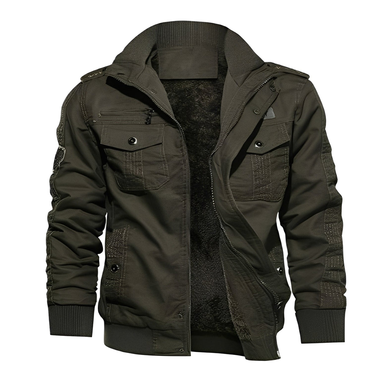 ModeGeist | Stylische Fleecejacke mit Taschen für Männer