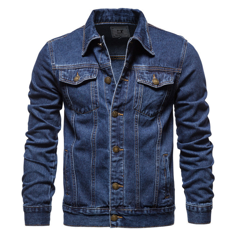 ModeGeist | Klassische Denim Truckerjacke für Herren