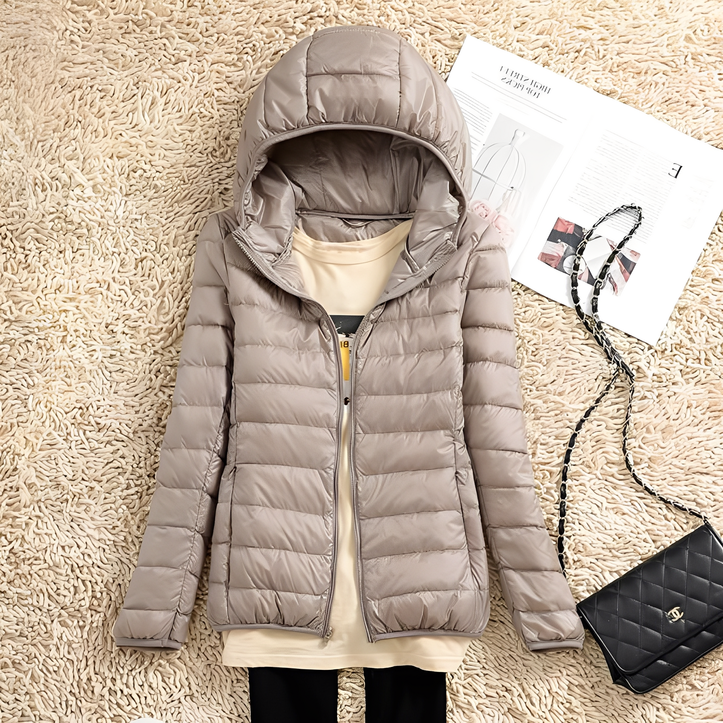 ModeGeist | Lässige Slim Down-Jacke für Frauen