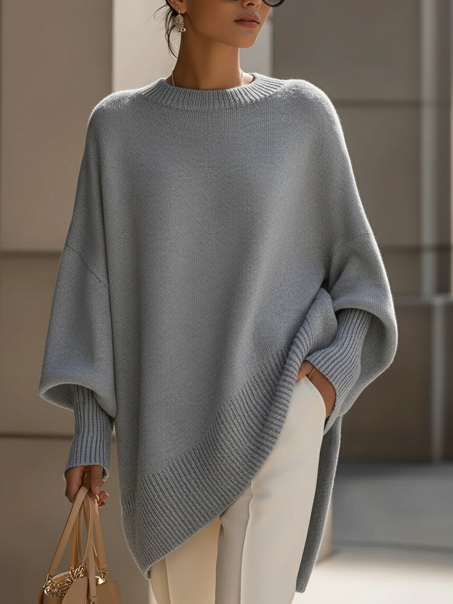 MODEGEIST Damen Oversize-Poncho Weich Vielseitig Casual
