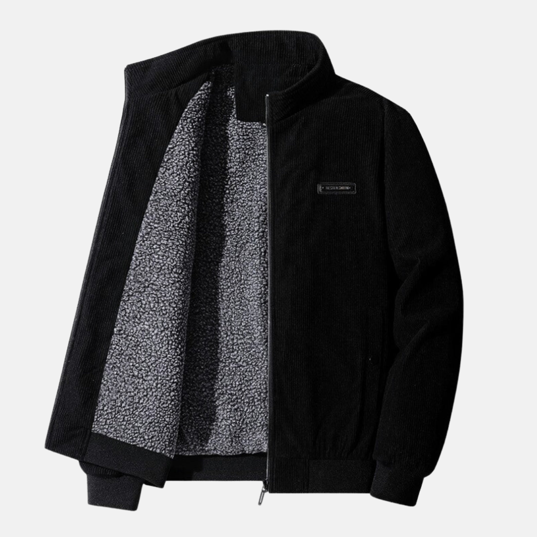 Männers Cordbomberjacke im modernen Stil