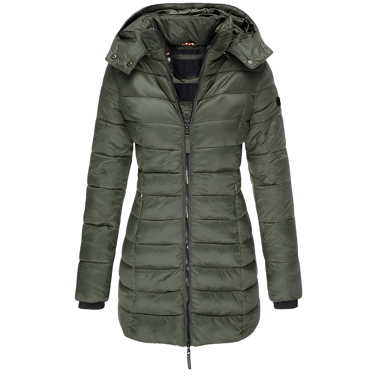 ModeGeist | Stilvoller, warmer, gepolsterter Mantel für Frauen