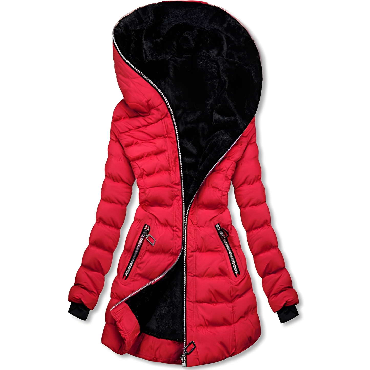 ModeGeist | Moderne Winterjacke mit Kapuze für Frauen