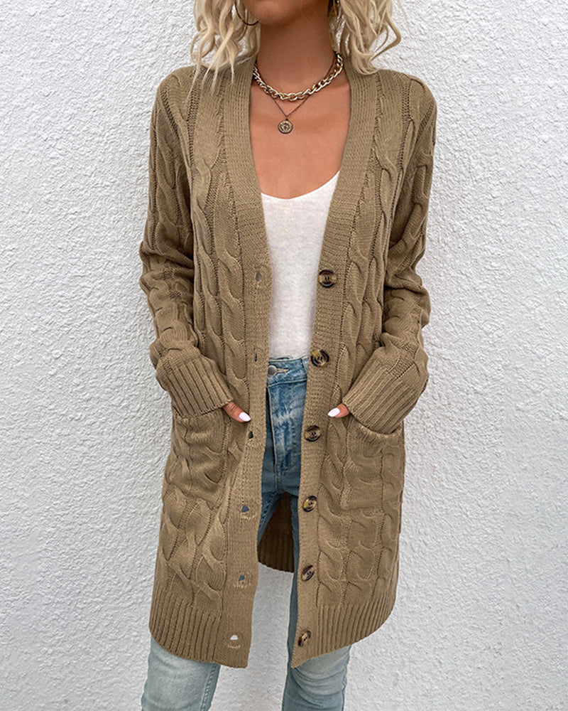 ModeGeist | Stylischer Langarm-Herbst-Cardigan für Damen