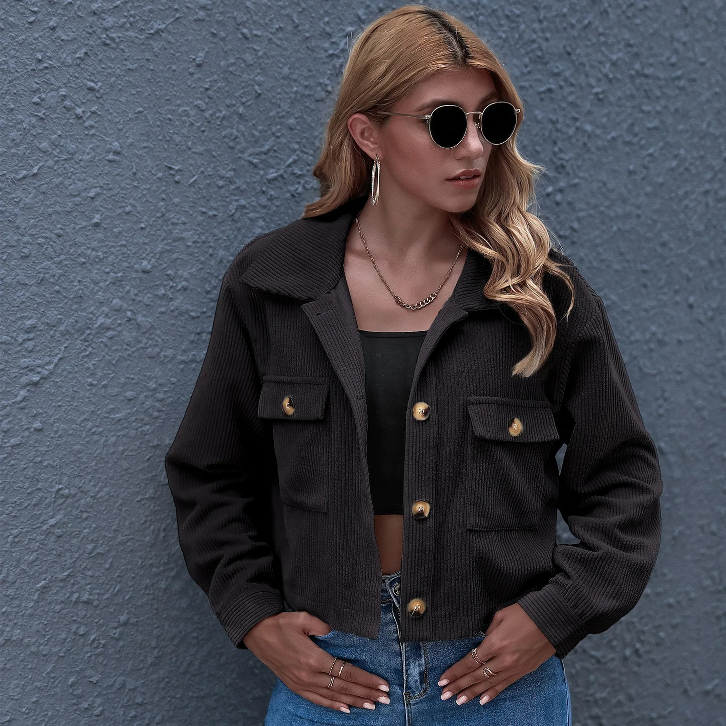 ModeGeist | Lässige Cordjacke