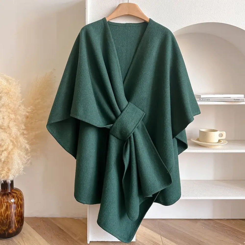 ModeGeist | Winddichter Stola-Mantel für Frauen