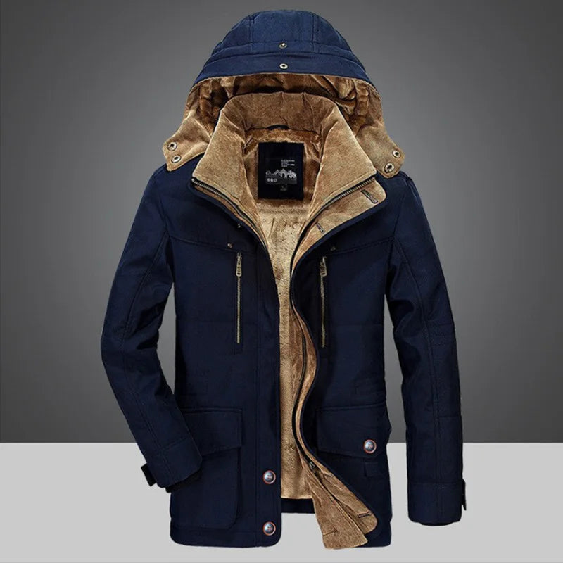 ModeGeist | Robuster Isolierter Wintermantel mit Kapuze"