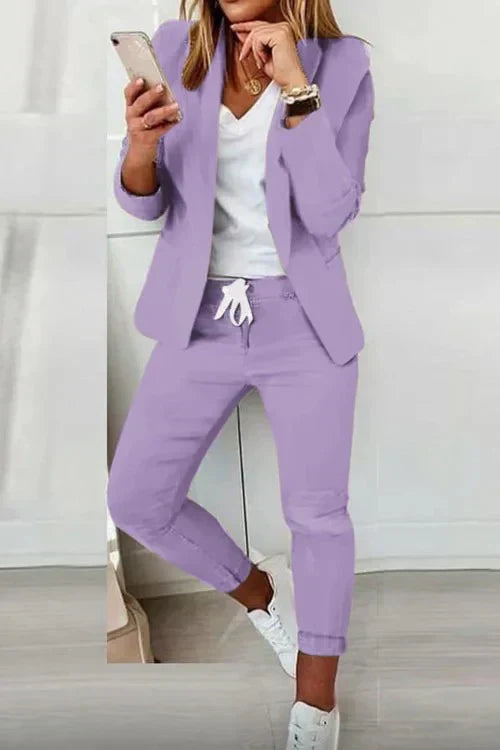 Luella Blazer und Hose mit langen Ärmeln