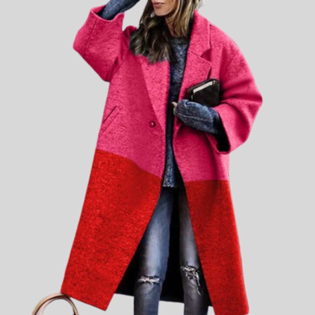 ModeGeist | Langer Wintermantel – Karlina Warmes Layering-Stück