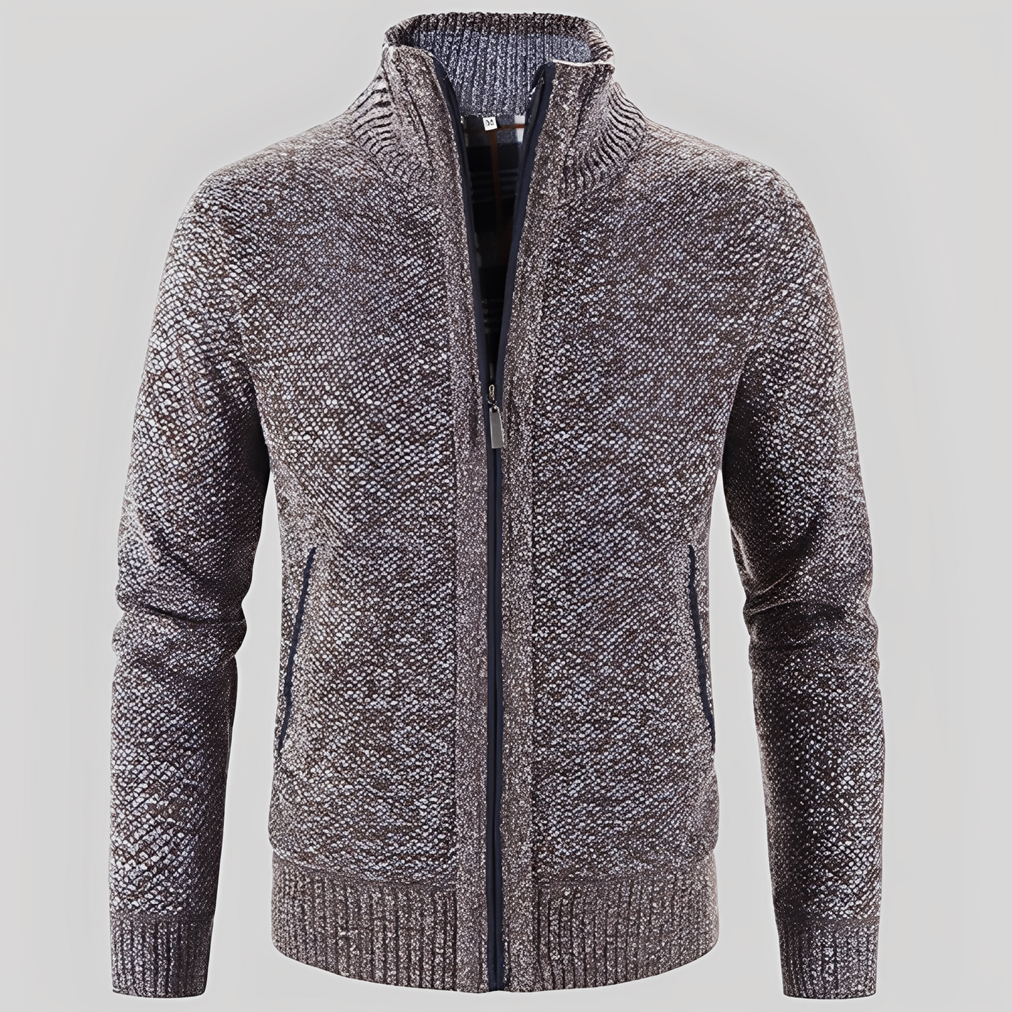 ModeGeist | Einfacher Cardigan mit Reißverschluss für Herren