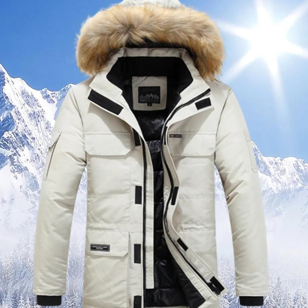 ModeGeist | Parka Herren mit Pelzukragen