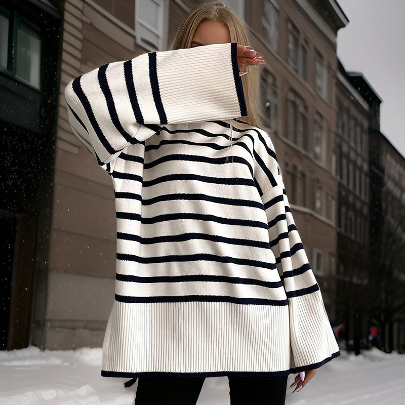 ModeGeist | Langarmpullover für Frauen Warm