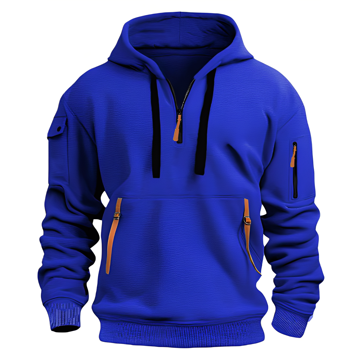 ModeGeist | Lässiger, lockerer Hoodie mit Reißverschluss für Männer