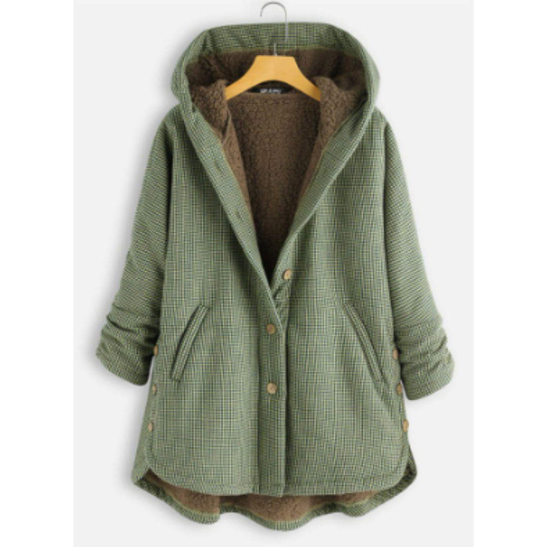 ModeGeist | Damen Moderne Bequeme Kapuzen Jacke - Warme