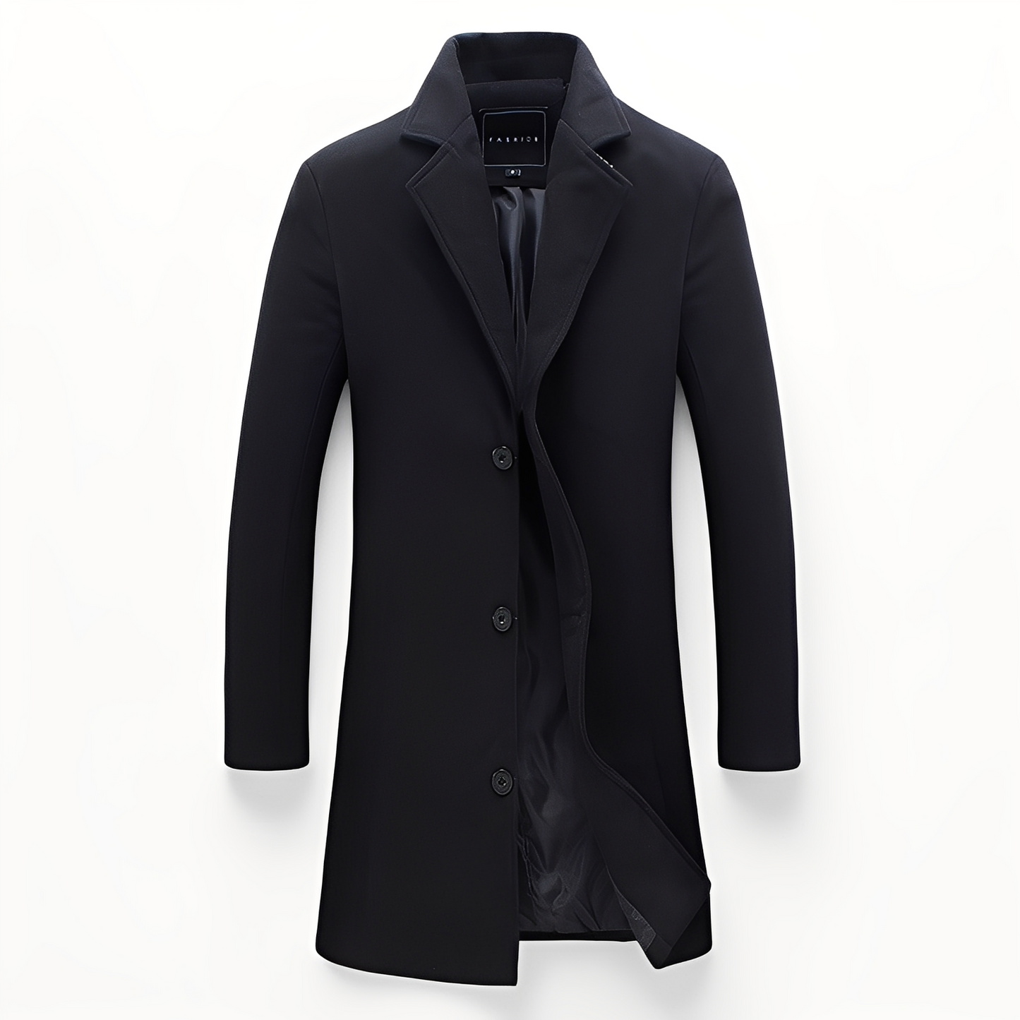 ModeGeist | Eleganter formeller Wollmantel für Männer