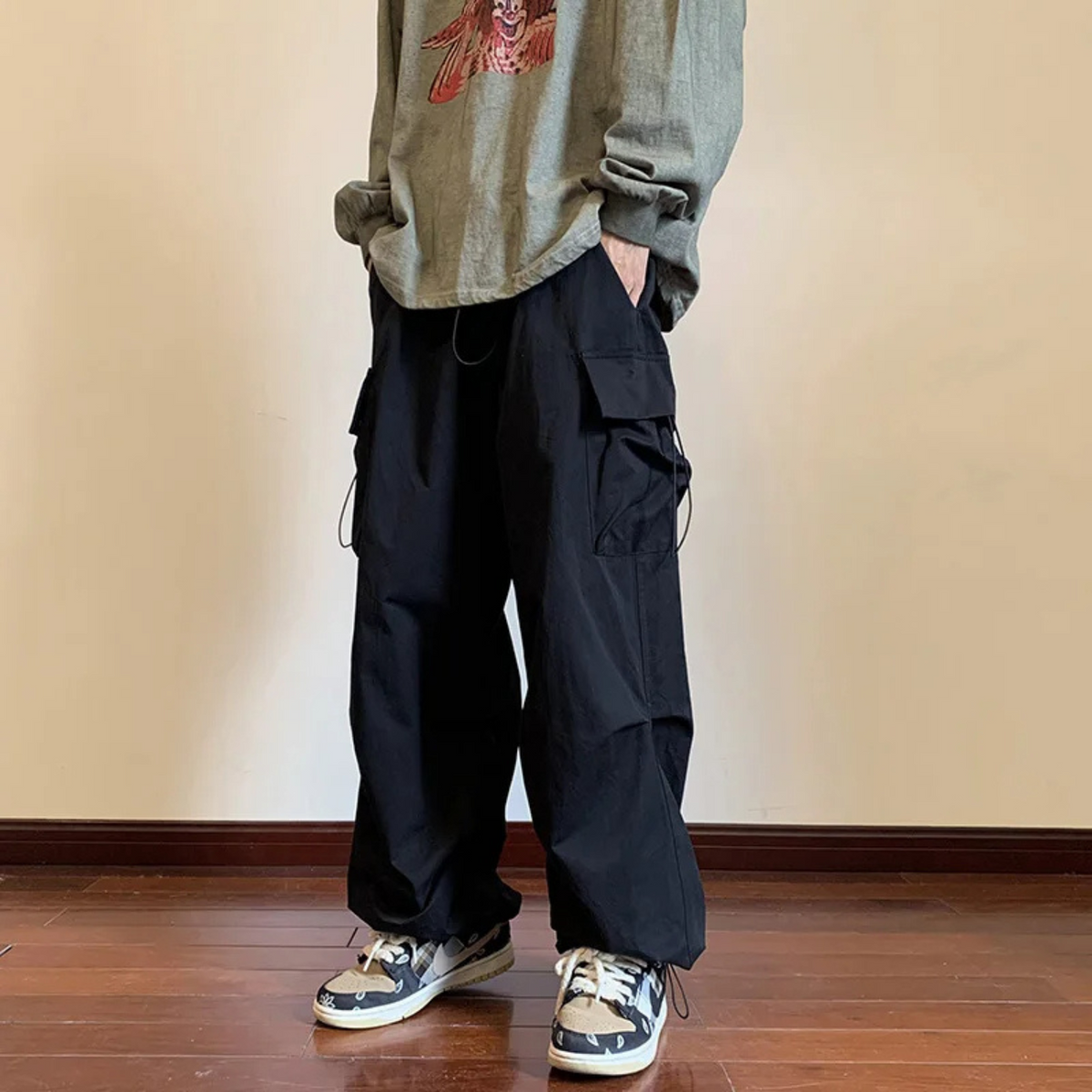 Eduard Herrenhose: Cargo-Baggy mit elastischem Bund