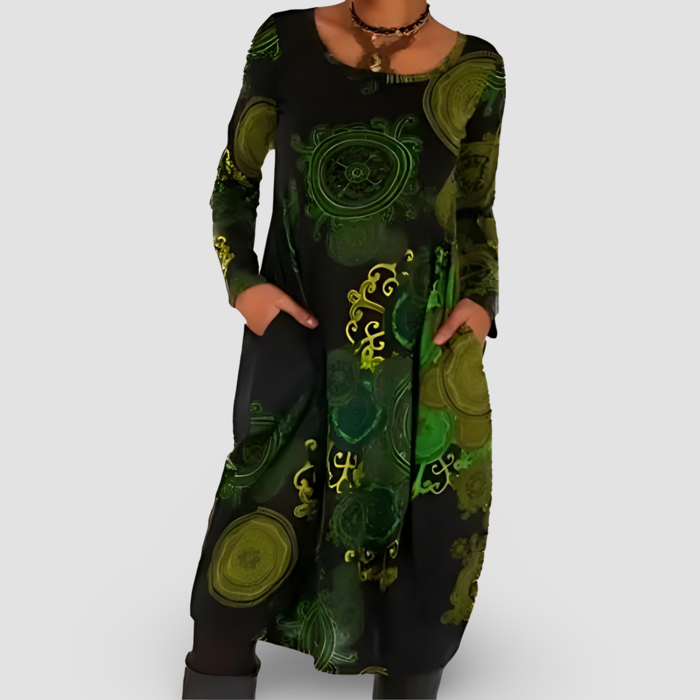 LENA –  Leichtes Kleid mit kunstvollem Muster