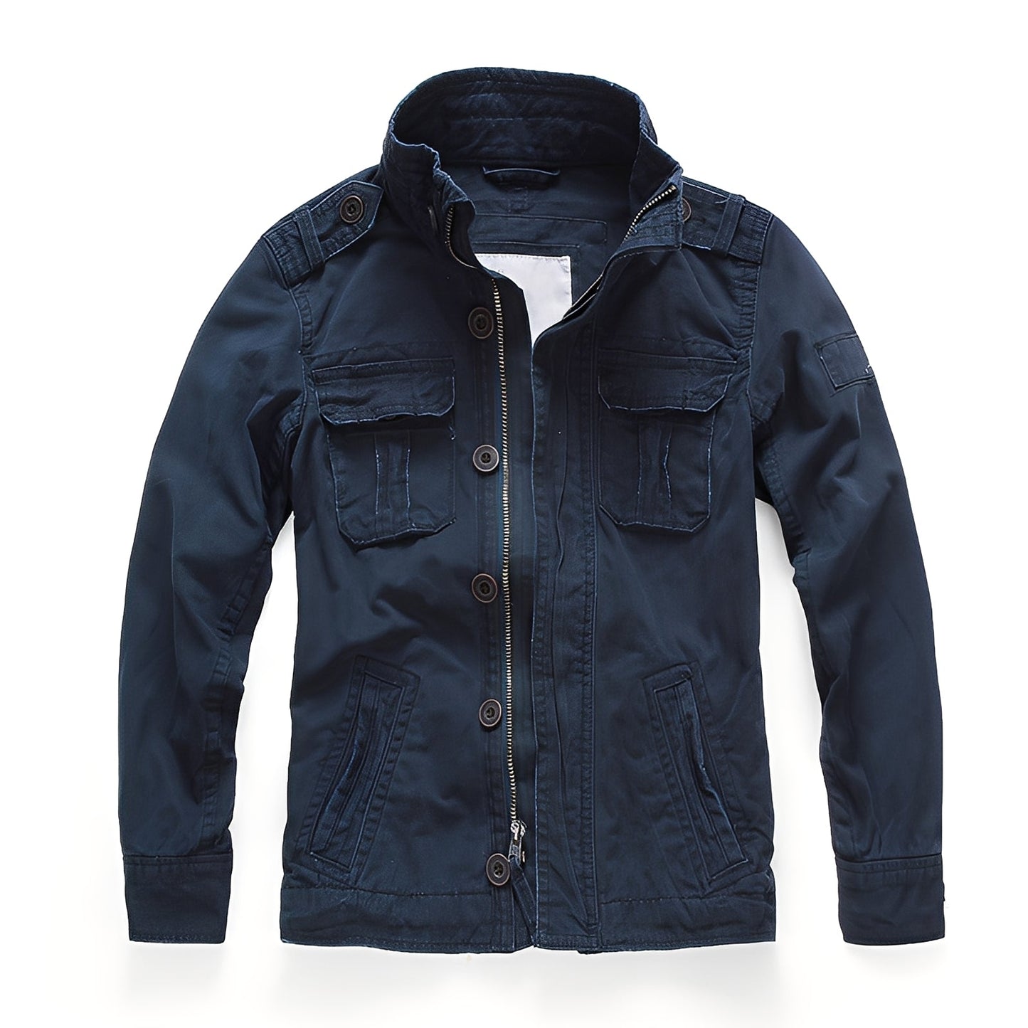 ModeGeist | Klassische Denimjacke mit Taschen für Männer