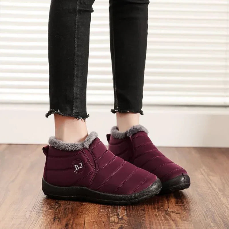 Damen-Winterstiefel: wasserdicht und gesteppt