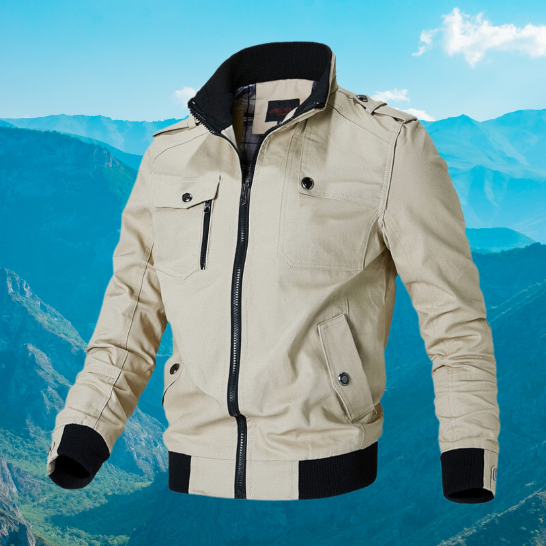ModeGeist | Bomberjacke mit Stilvollem Reißverschluss