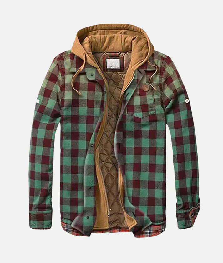 ModeGeist | Gepunktete Jacke mit Kapuze