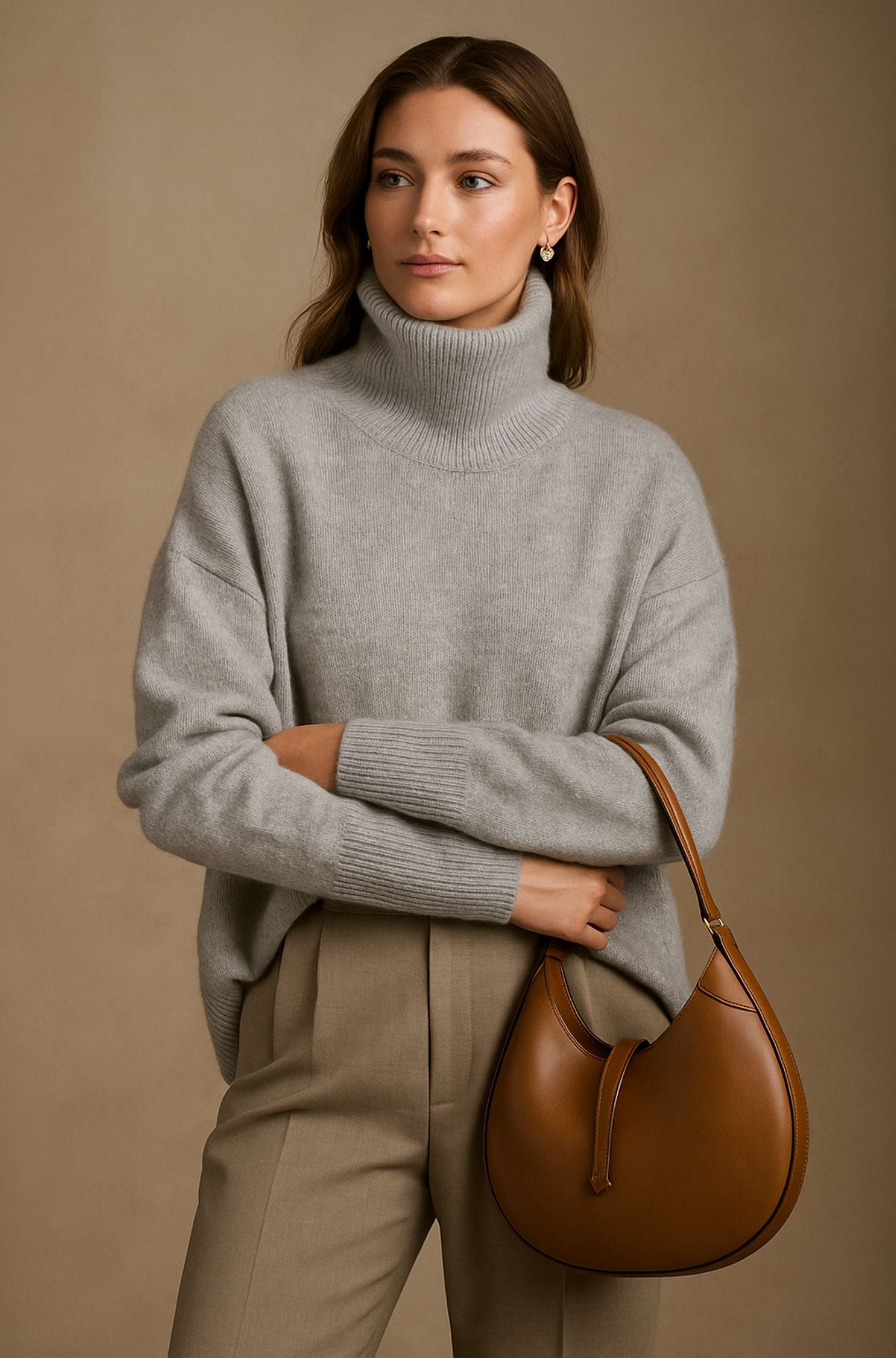 MODEGEIST Damen Pullover Leicht Weicher Strick Klassisch