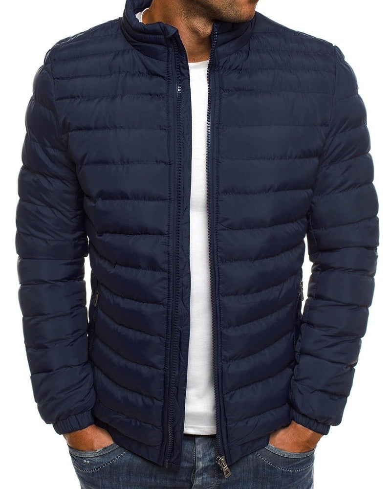 ModeGeist | Einfarbige Jacke mit Stehkragen in verschiedenen Farben