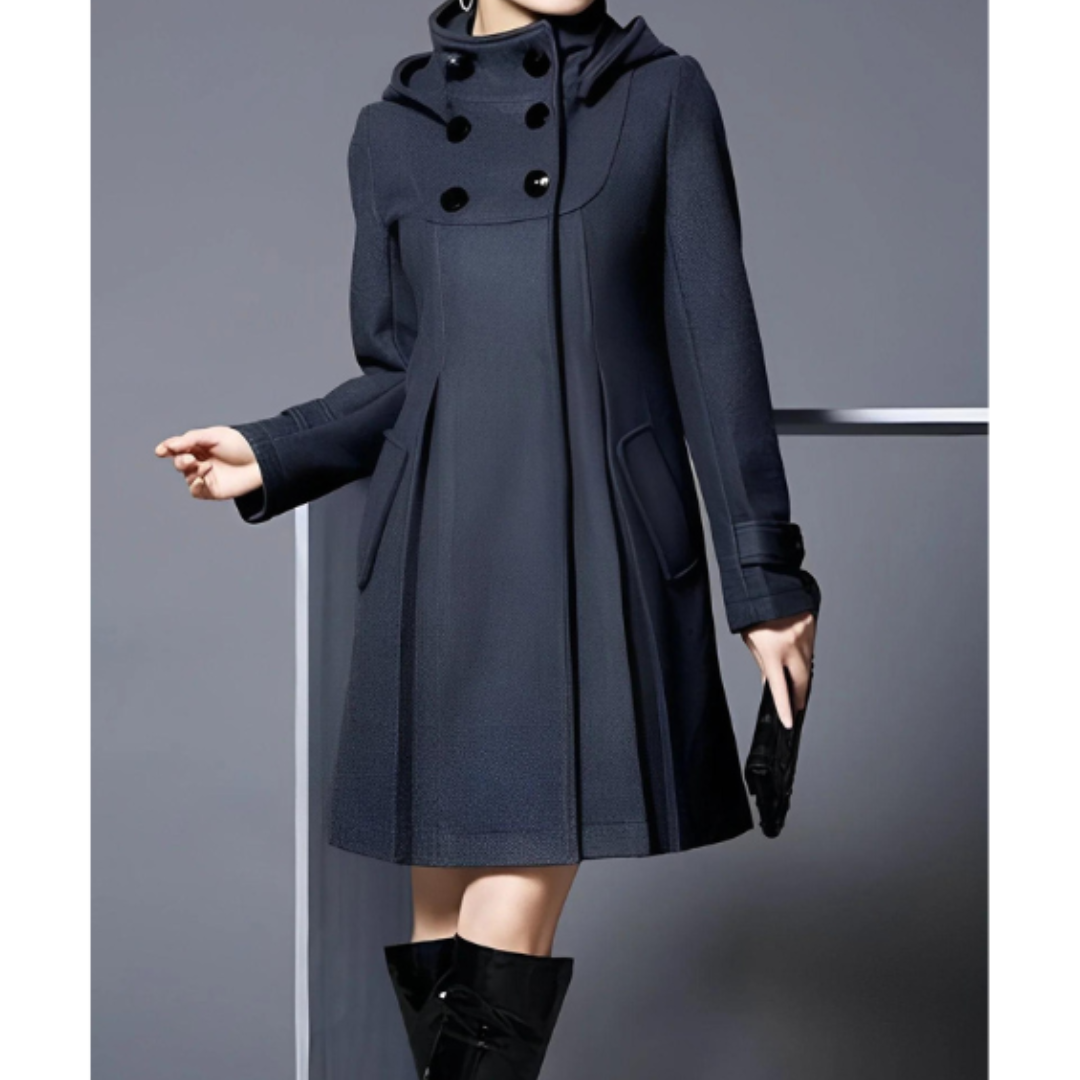 ModeGeist | Eleganter Winterkapuzenmantel für Damen