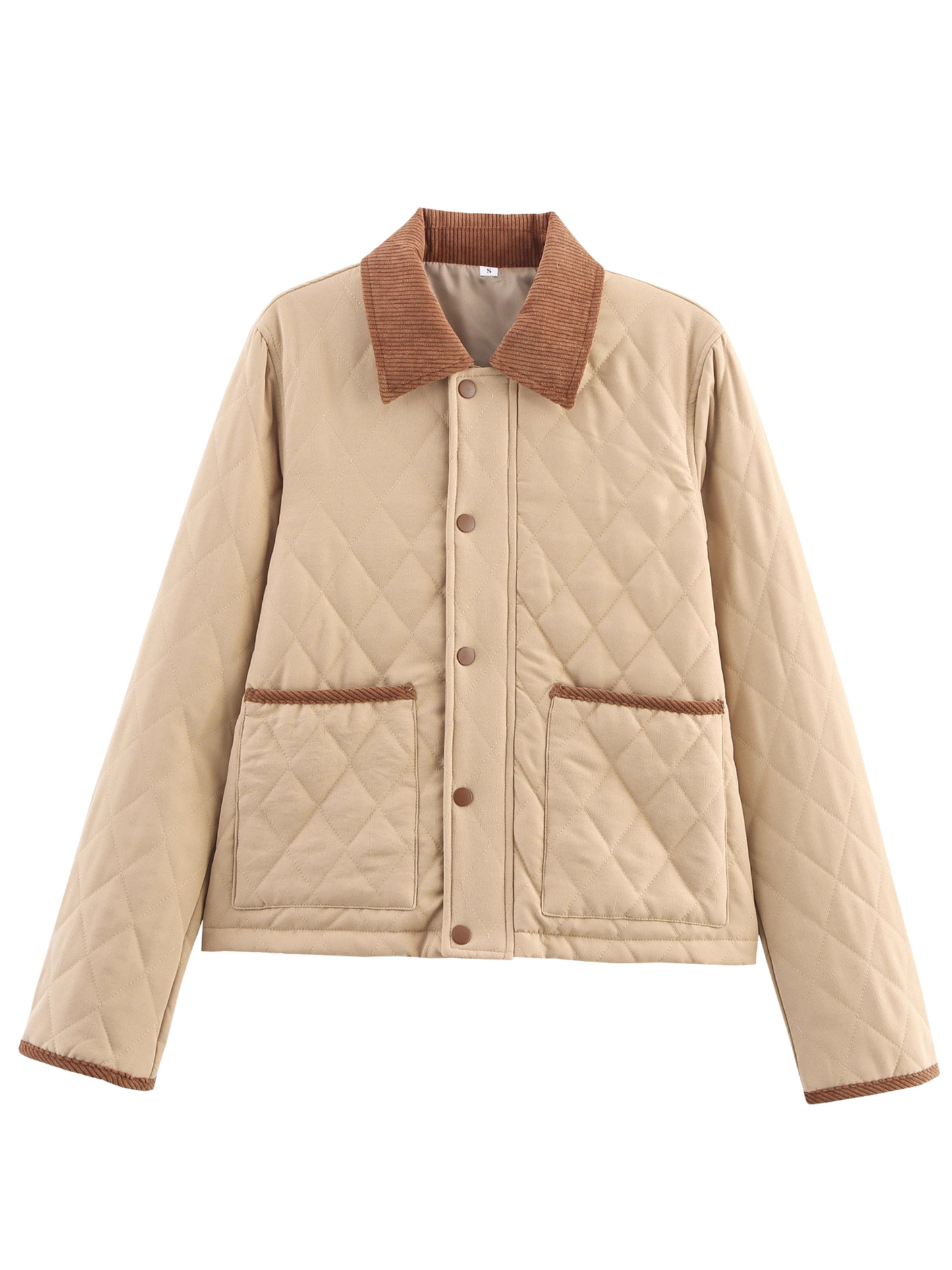 ModeGeist | Wattierte Damenjacke mit klassischem Kragen