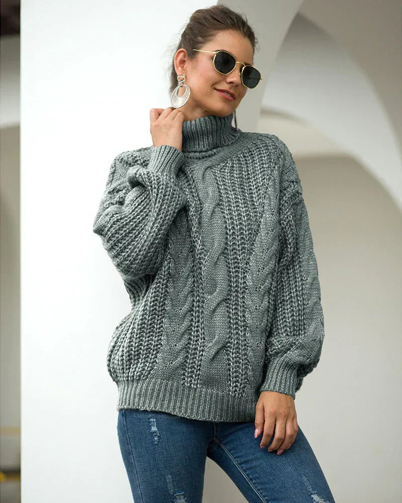 Gestrickter Rollkragenpullover von Elvin