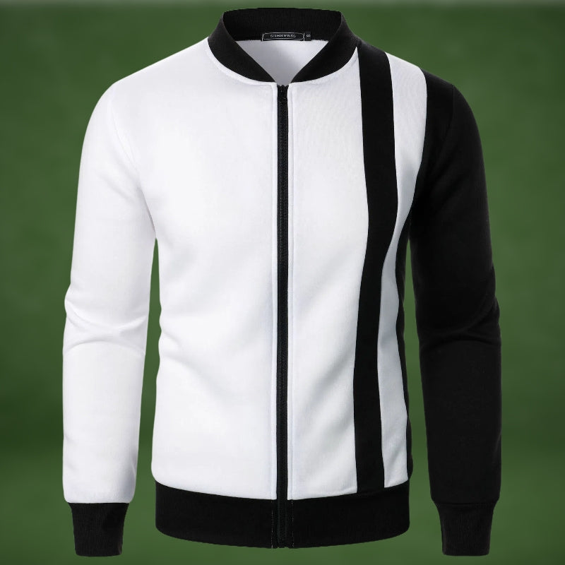 ModeGeist | Sportliches Sweatshirt mit Reißverschluss Polyester-mischung Dynamisches Design