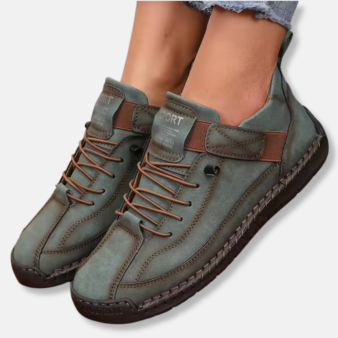 ModeGeist | Stiefel Bis Zur Mitte Der Waden – Schnürung – Wasserabweisend – Rutschfeste Sohle – Lässige Passform
