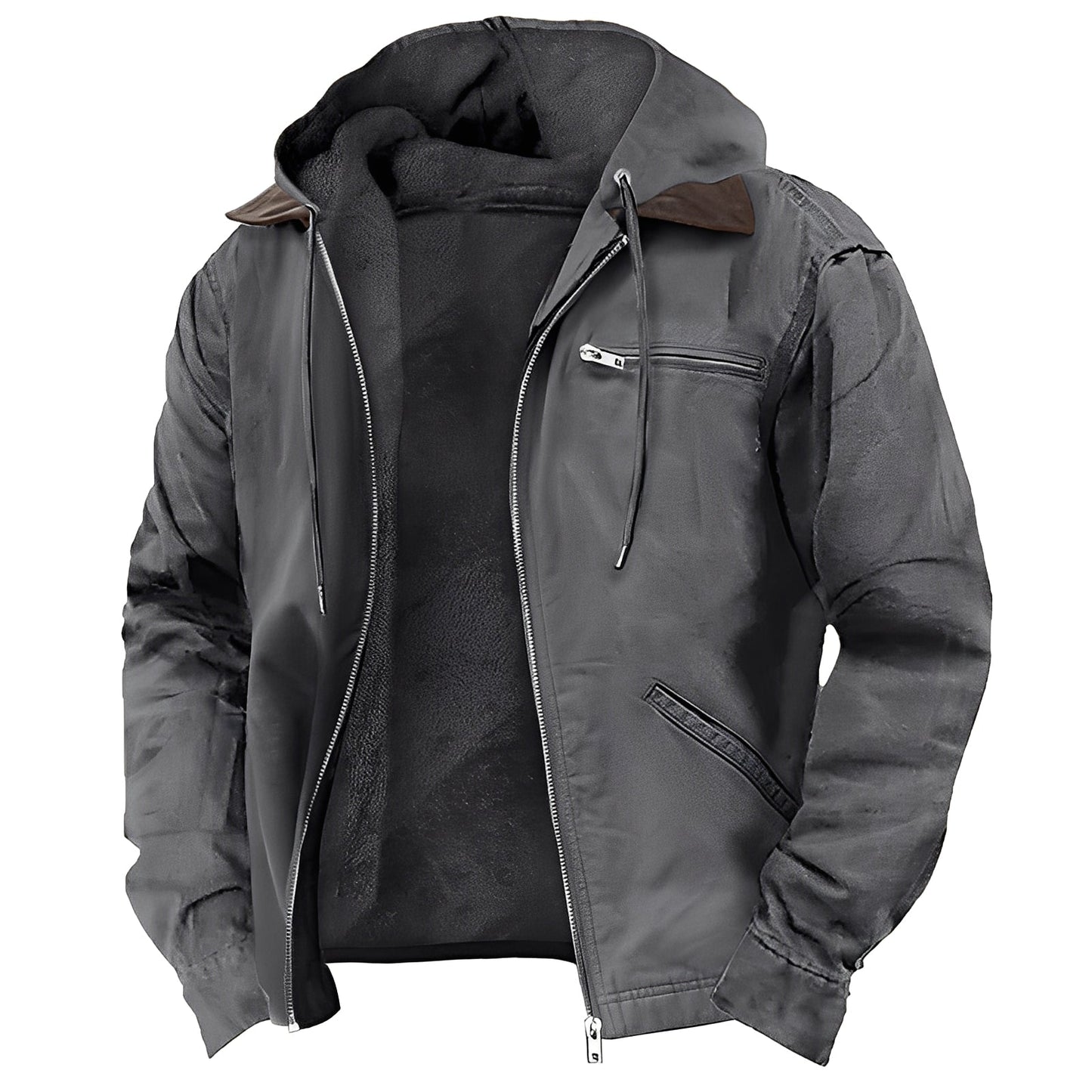 ModeGeist | Freizeitjacke mit Kapuze für Männer