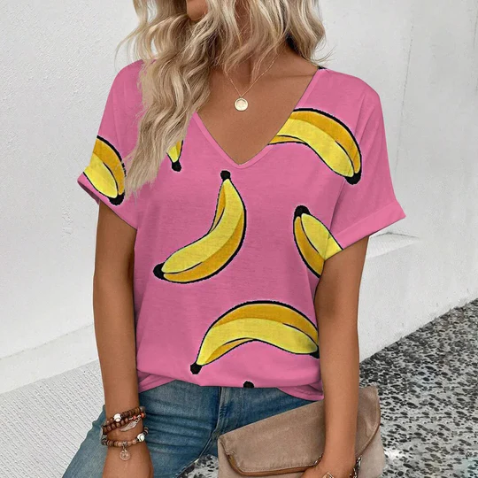 Fudus Mode-Obst-Druck-T-Shirt