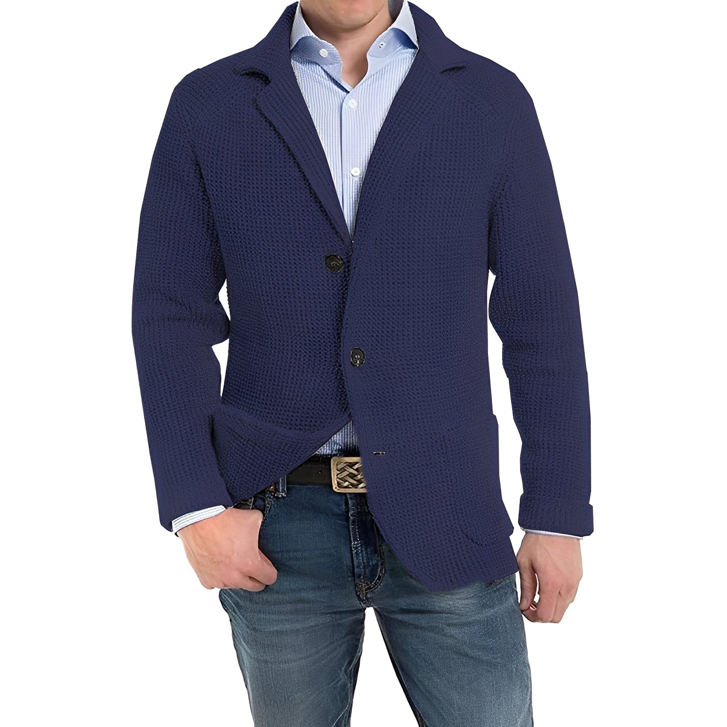 ModeGeist | Elegante Jacke mit Klapptaschen für Männer
