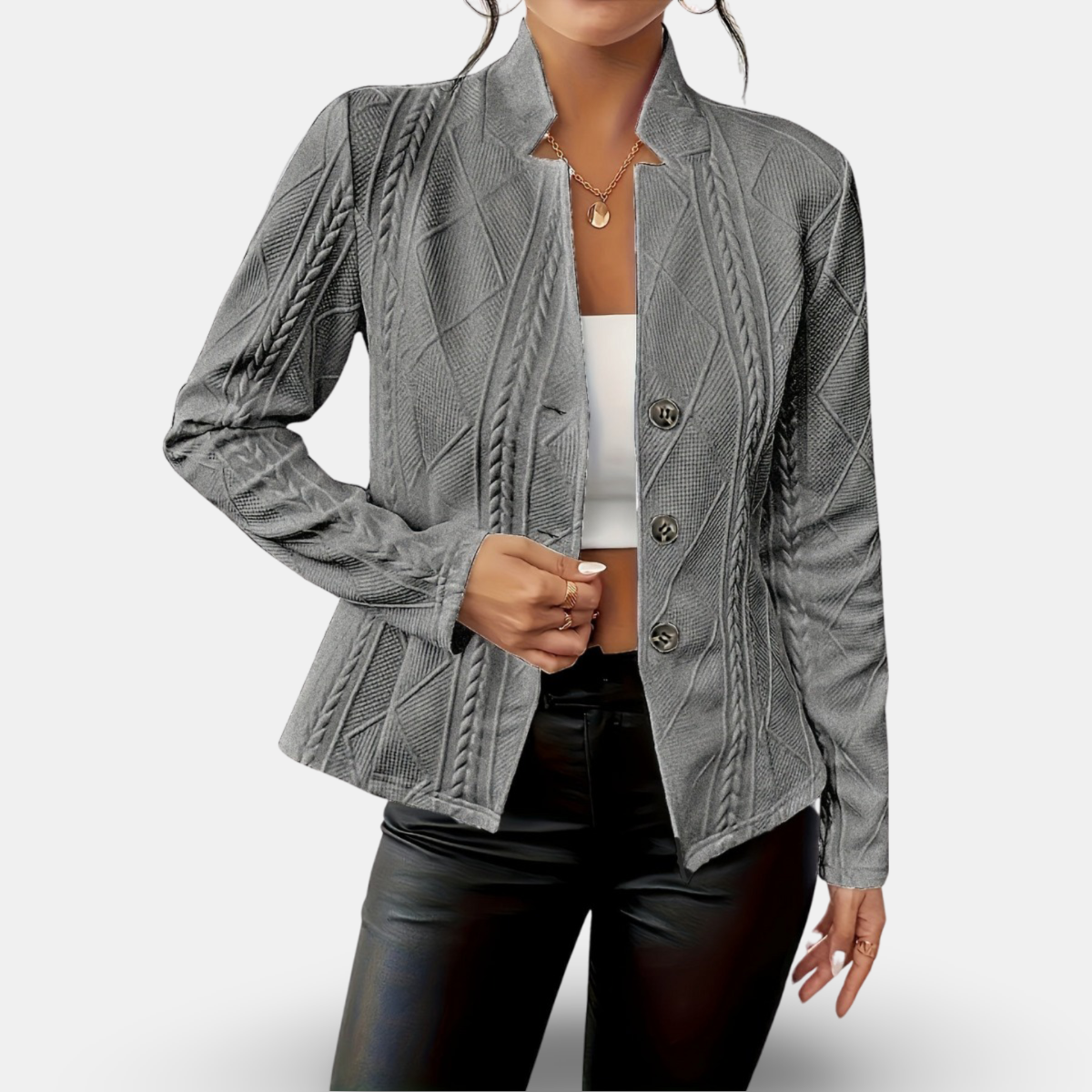 ModeGeist | Elegante und Vielseitige Taillierte Jacke