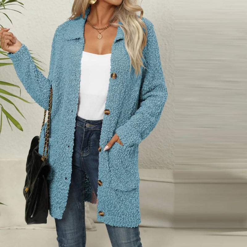 ModeGeist | Einfarbiger Strickjacke