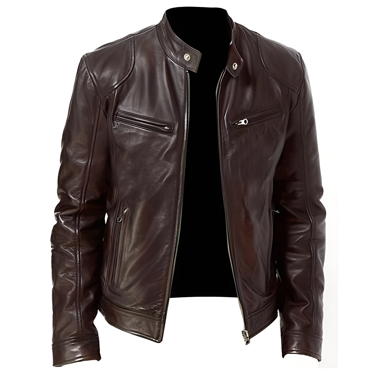 ModeGeist | Freizeit PU Lederjacke für Männer