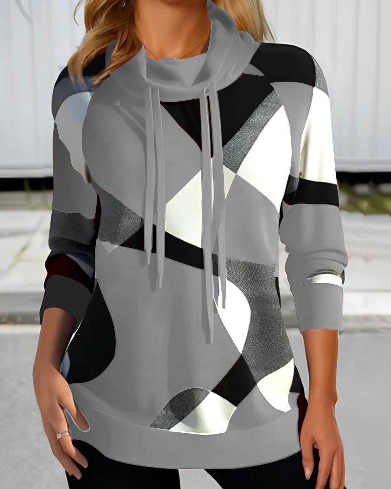 ModeGeist | Stylischer Color Block Kapuzenpullover