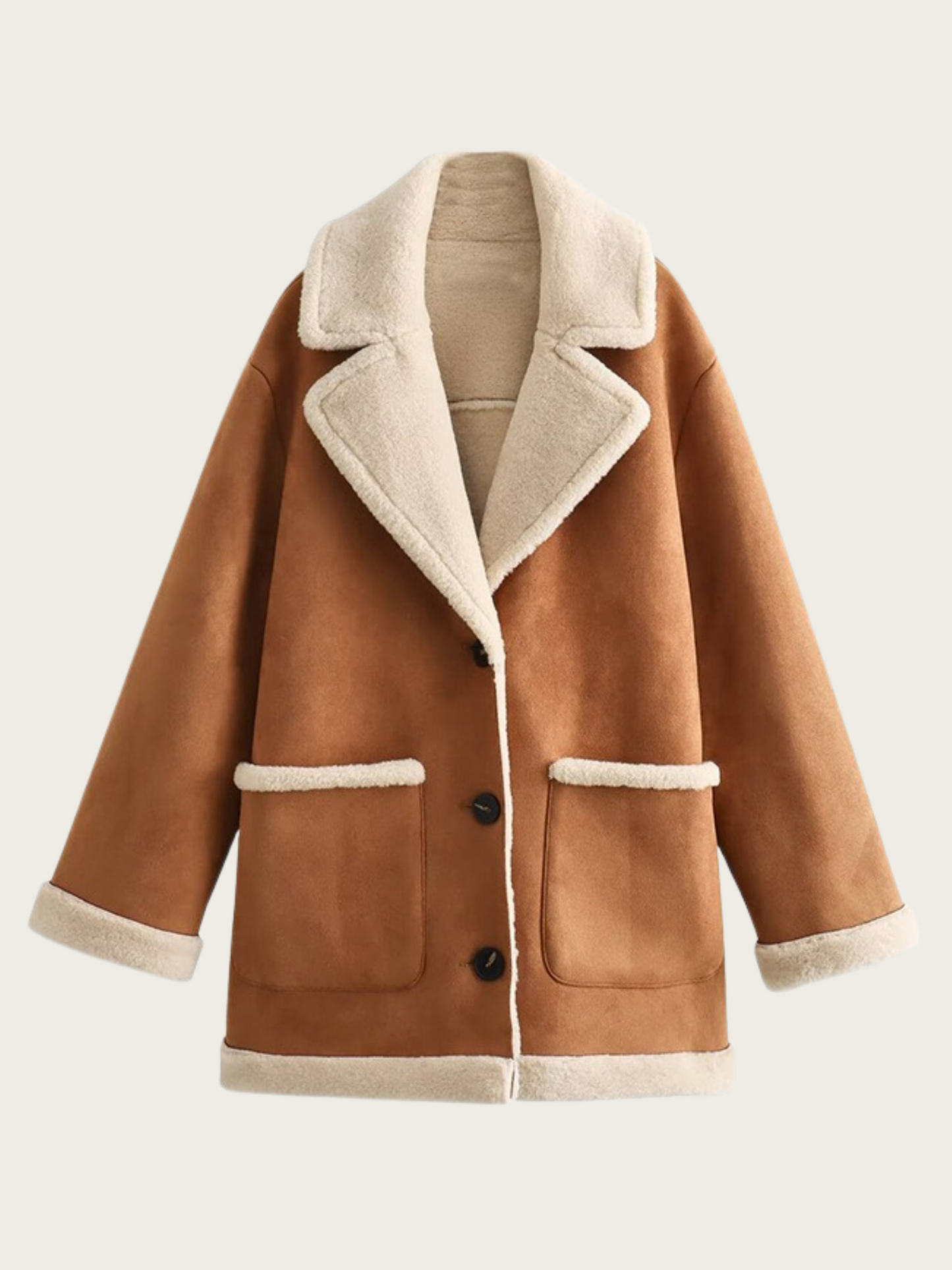 ModeGeist | Damenmantel mit Revers und warmer Fütterung Adelheid