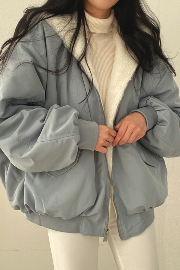 ModeGeist | Sherpa-Futter Winterjacke für Frauen