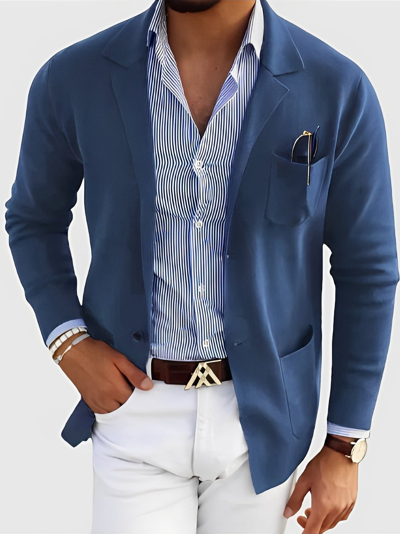 ModeGeist | Eleganter Blazer mit Taschen für Männer