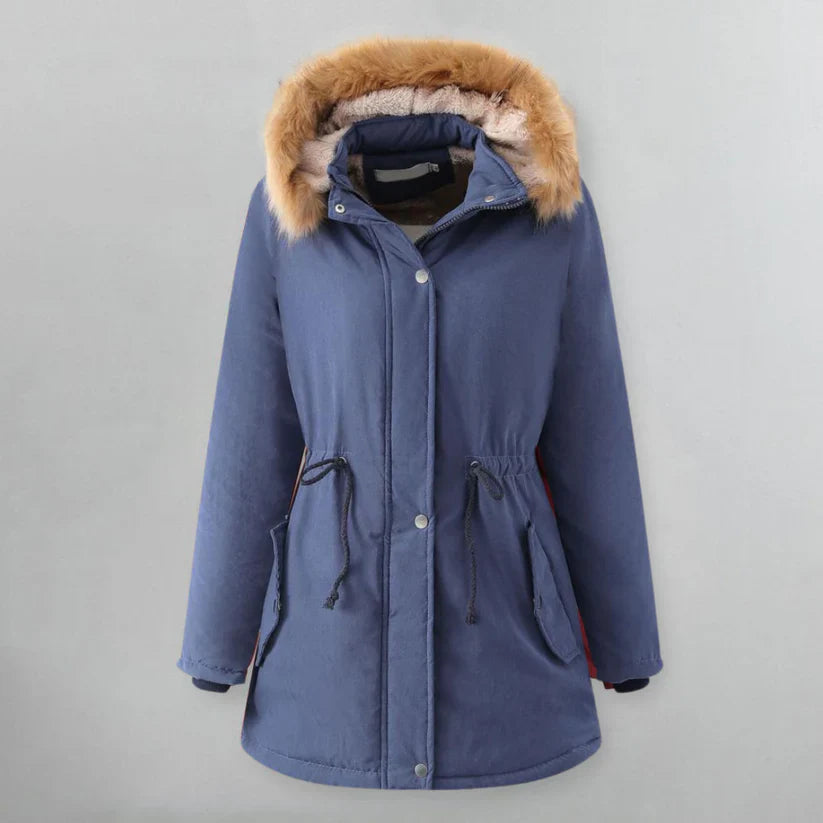 Baumwolljacke Teresa mit Kapuze und weicher Wattierung