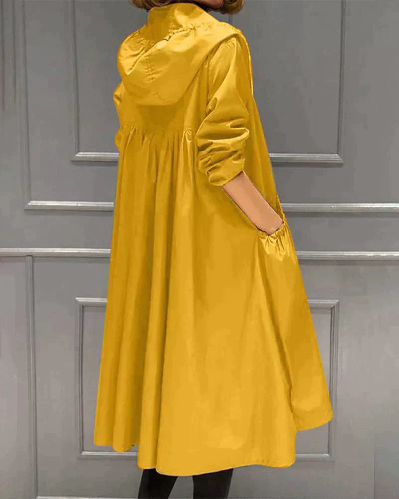ModeGeist | Leichte Damen Regenjacke mit Kapuze