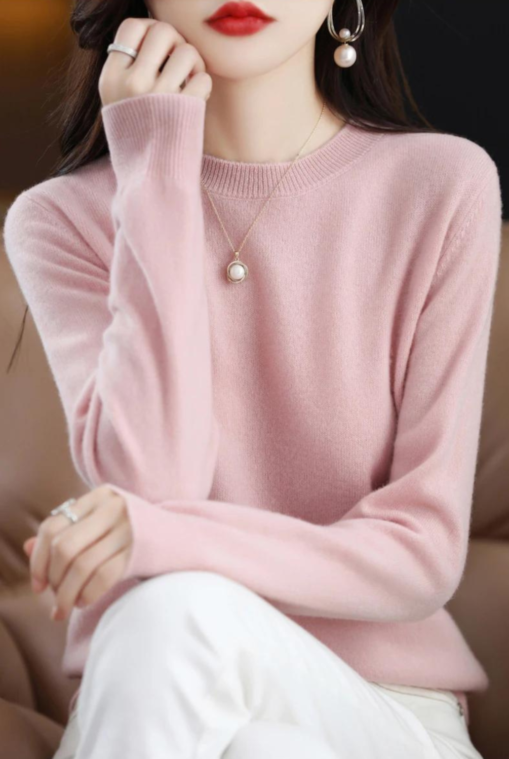 ModeGeist | Pullover - Stylischer weicher Langarm-Strickpullover