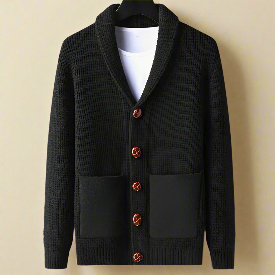 ANTONIUS – Geknöpfte Strickjacke