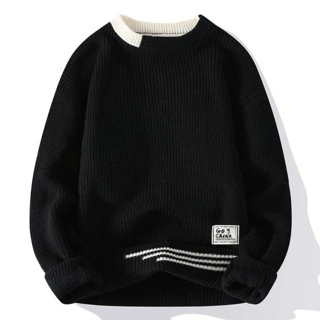 Herrenpullover aus weichem Strick